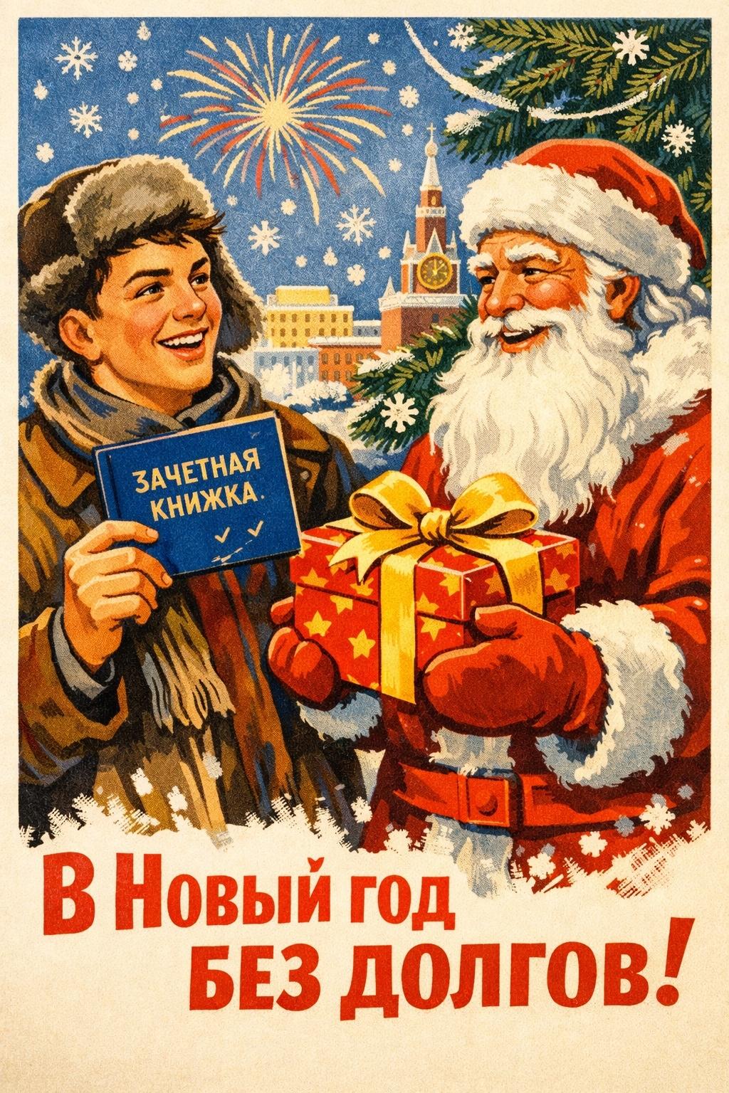 Сдай зачеты - порадуй Деда Мороза!