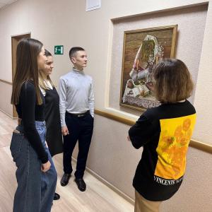 В главном корпусе института открылась выставка живописи Валентина Крёкина